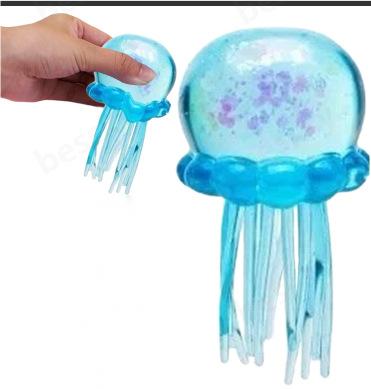 Yor Beach Water Play Jellyfish Jelly Squish Parent-child Interactive Stress Relief Anxiety Relief TPR Material Venting Pinch