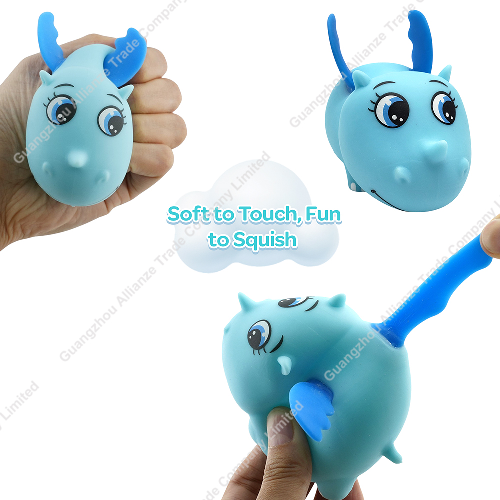 6 Style Gas Filling TPR Toys Cute Flying Wing Animals Squeeze Toys Flying Hippopotamus Stress Relief Fidget Toys for Kids