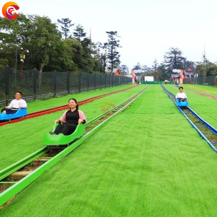 Scenic Outdoor Lawn Track Grass Skiing Amusement Park Speed Grass Flying Grass Hillside Grassland Sliding Ride On Cars