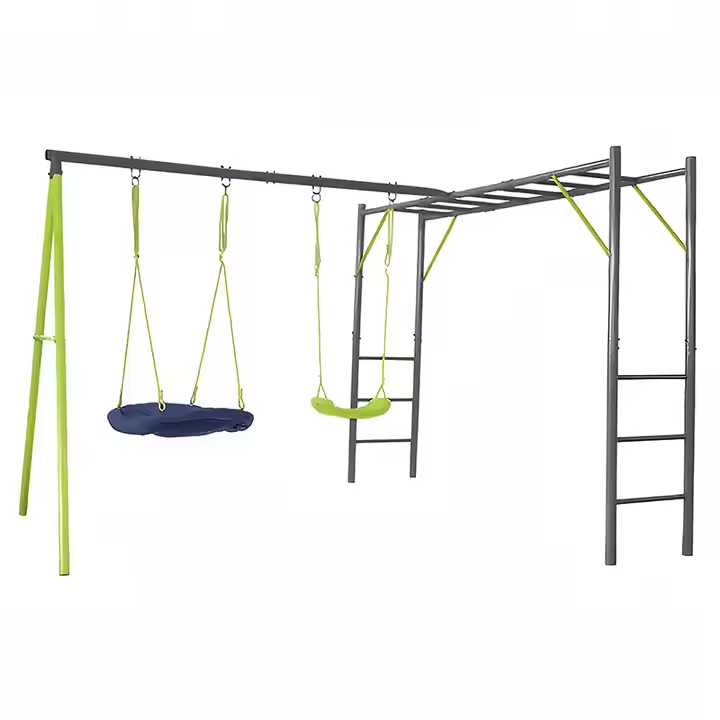Zoshine Large Outdoor Swing and Climbing Set for Home Garden Backyard Yard Playground Children's Play Equipment