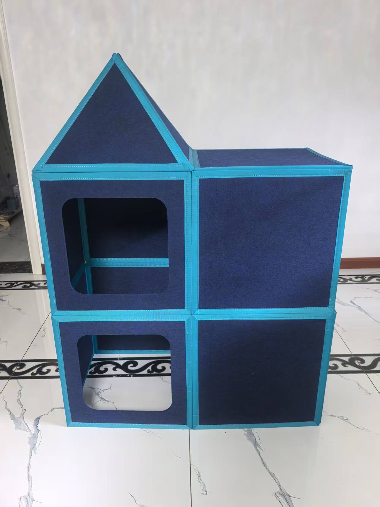 Magnetic Tiles Large Building Panels Fort Building Kits Kids Lightweight DIY Magnetic Playhouse