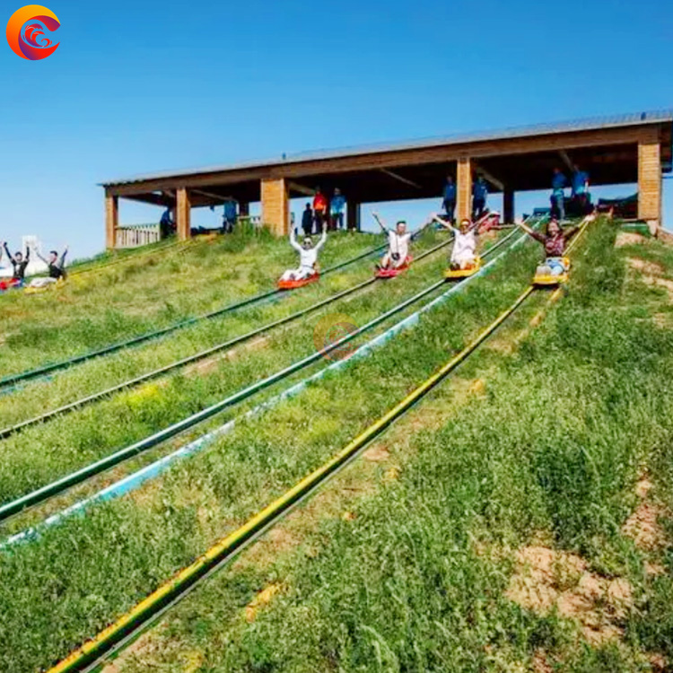 Scenic Outdoor Lawn Track Grass Skiing Amusement Park Speed Grass Flying Grass Hillside Grassland Sliding Ride On Cars