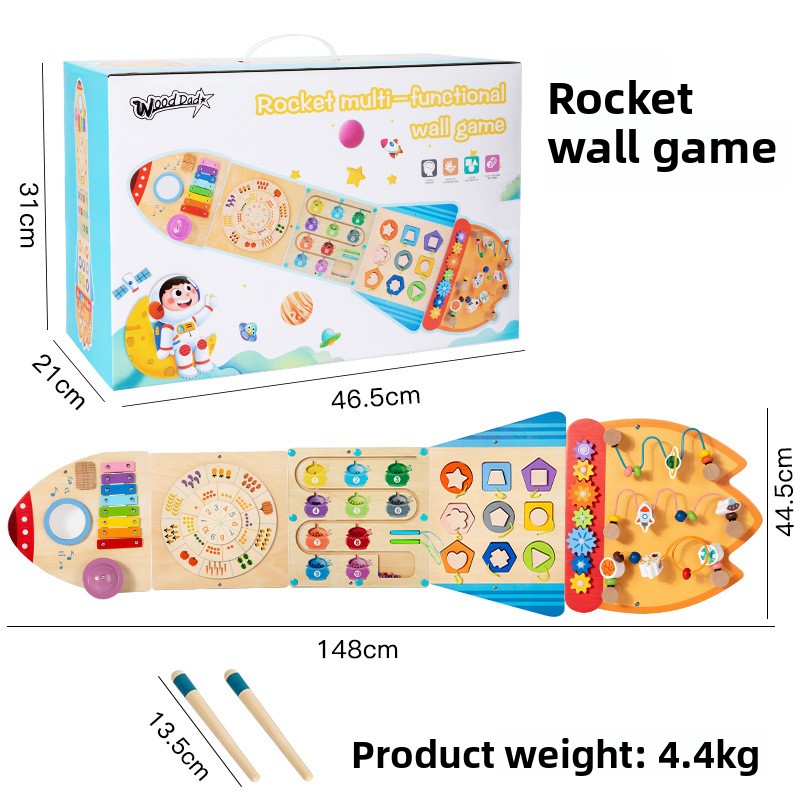 Hot Selling Wall Mounted Play Panel Kids Corridor Learning Activity Educational Toy for Preschool Classroom Application