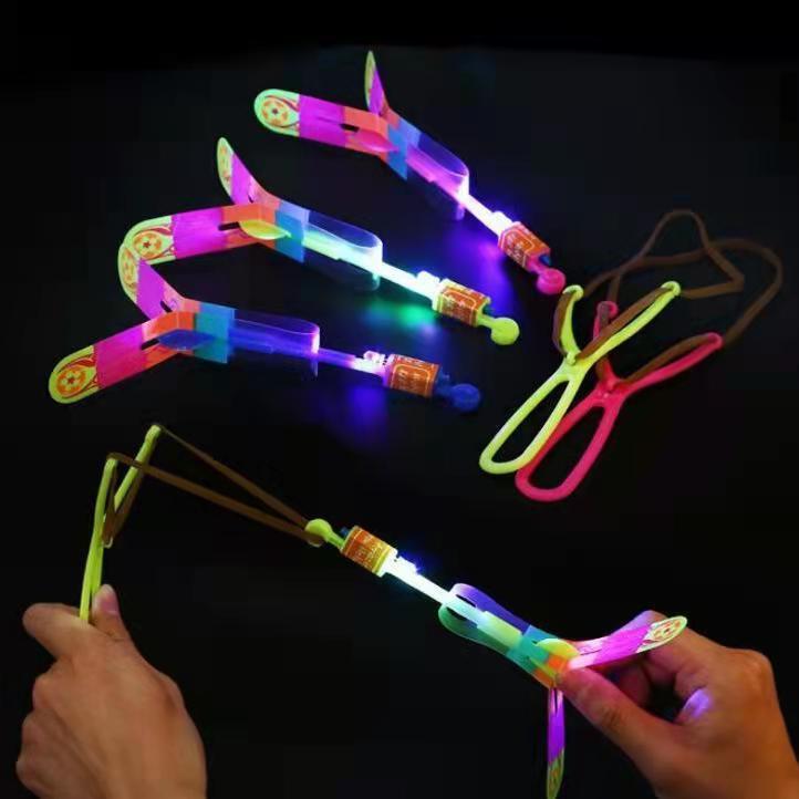 Slingshot Flying Toys with Led Light for Kids, Summer Outdoor Game