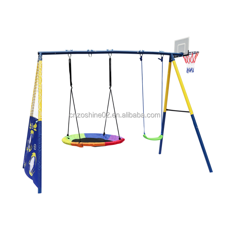 Zoshine Large Outdoor Swing and Climbing Set for Home Garden Backyard Yard Playground Children's Play Equipment