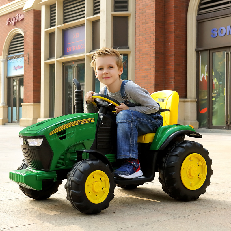 WHOLESALES KIDS TRACTOR TOY CAR KIDS RIDE-ON CAR WITH ELECTRIC BATTERY LIGHT MUSIC CHEAP 12V BABY ELECTRIC RIDE on TRACTOR