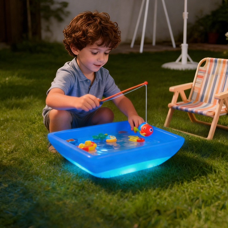 LED Light-Up Sensory Play Tray Touch Color-Changing Kids STEAM Educational Toy for Water Sand Play Indoor Outdoor