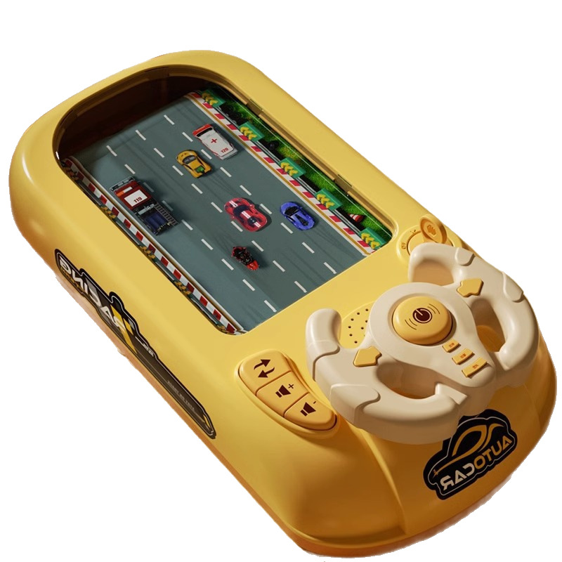 Children's Racing Game Simulation Steering Wheel Driving Obstacle Avoidance Adventure Puzzle Indoor Tabletop Game