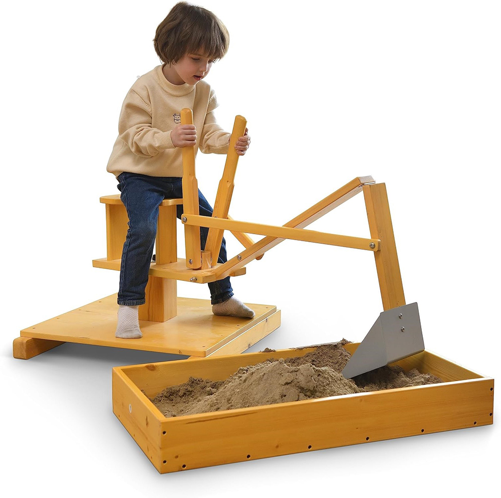 Babaclever Hot Sale Manual Excavator Ride-on Digger Kids Sandbox Beach Sand Playing Toys Playgrounds