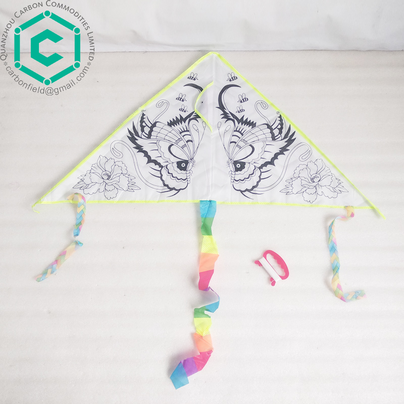 USA Market Children Outdoor Toy Flying Kite with butterfly Printing