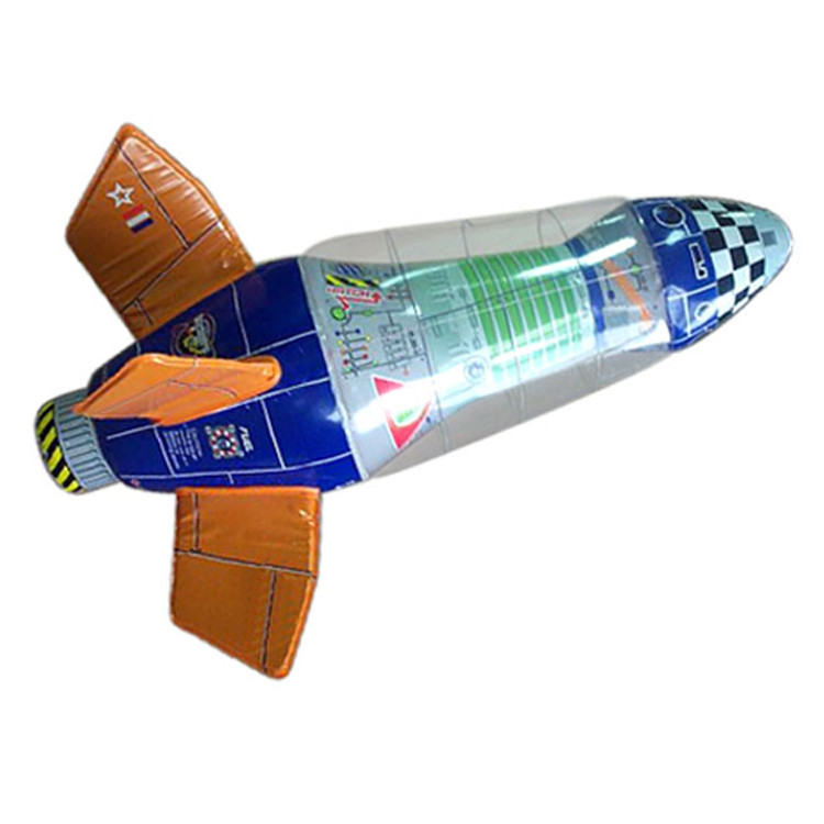 2025 Premium Quality Popular Kids Inflatable Toy Airplane Cartoon Style PVC Inflatable Plane Model for Children Customized Color