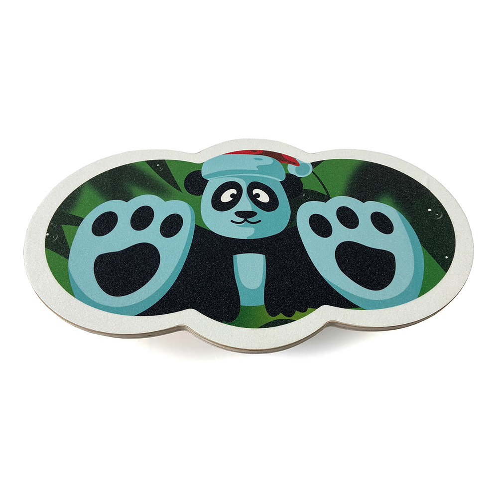 Balance Training Equipment Children Kids Rocking Seesaw Balance Board Wooden Rocker Wobble Panda Kids Balance Board