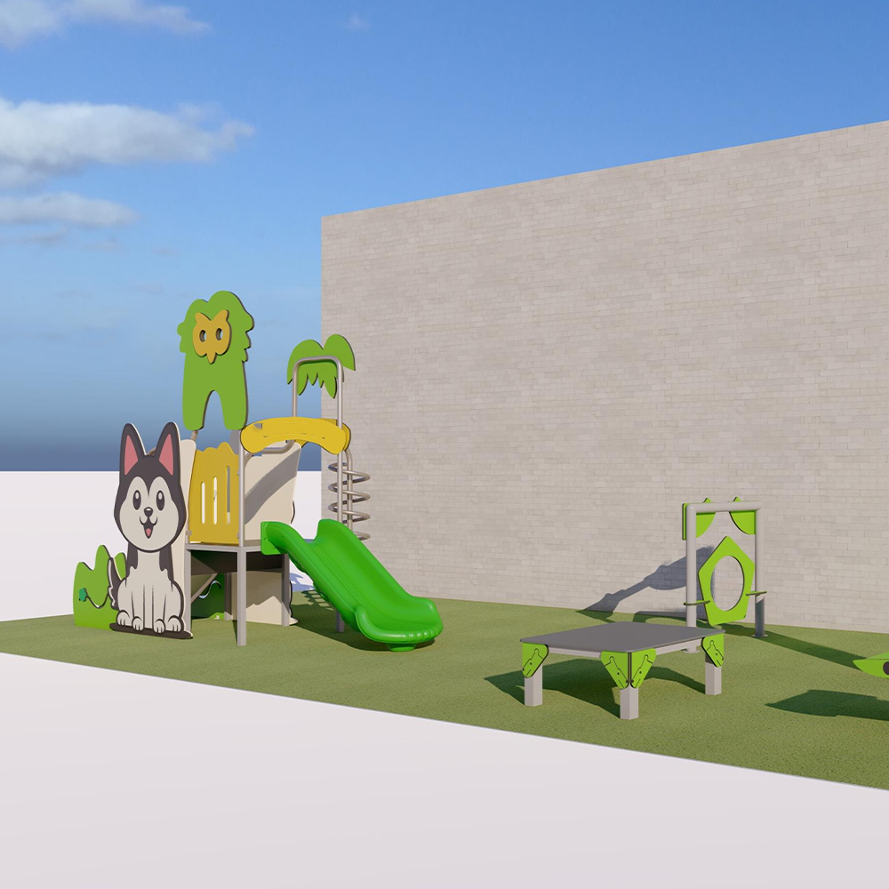 High-Density PE Board Pet Play Equipment - Non-Toxic UV-Resistant Dog Playground, Durable Weatherproof Pet Agility Toys
