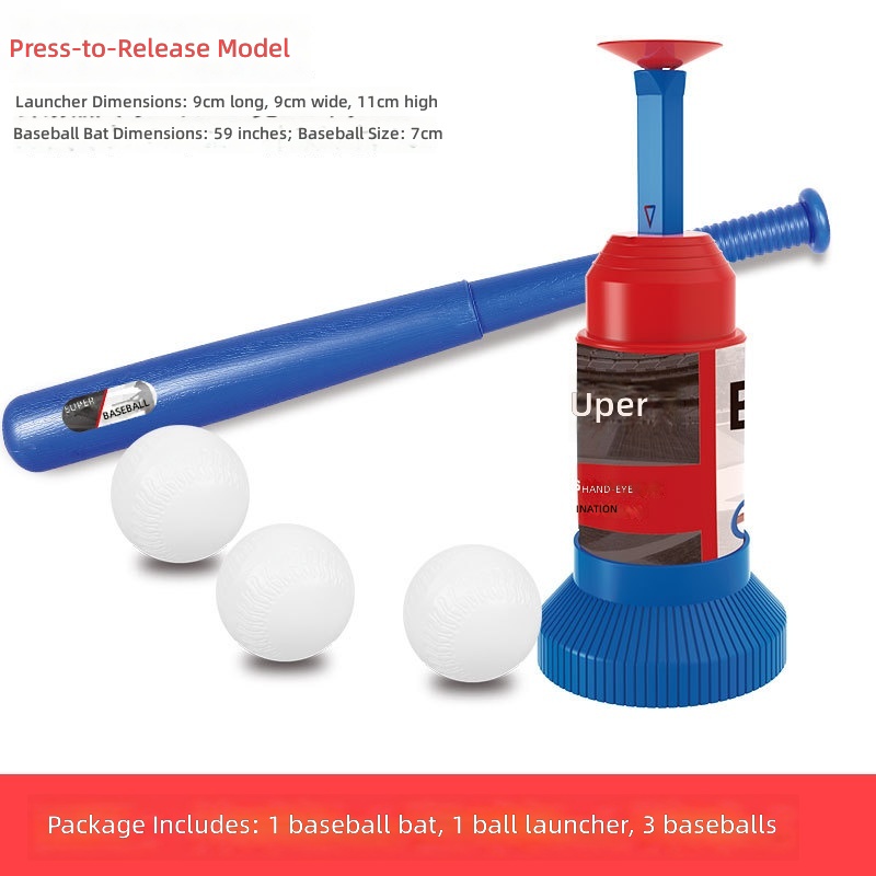 Automatic Baseball Launcher for Children, Indoor &amp; Outdoor Leisure Sports Toy, Family Play Baseball Set