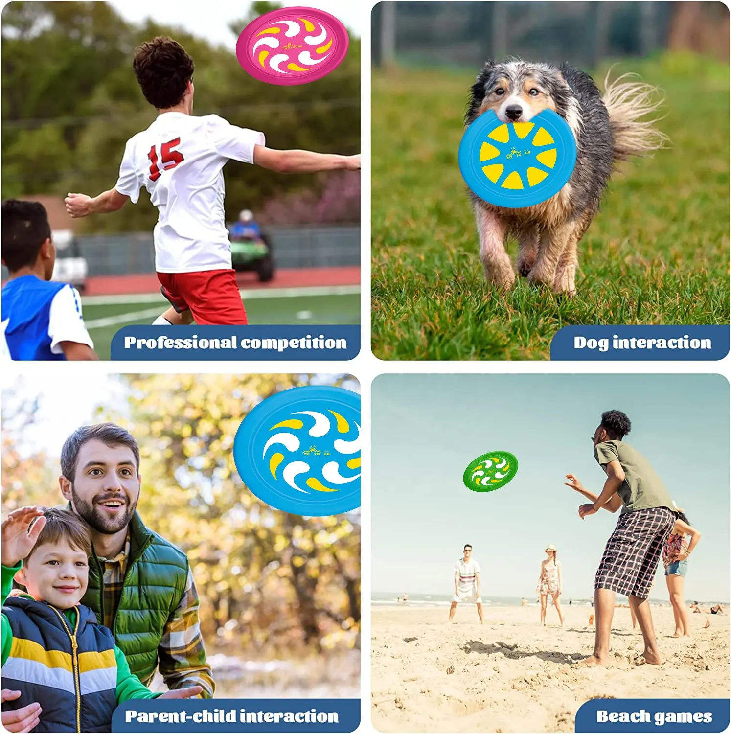 Wholesale Custom Printed Flying Disc Toy Water Professional Soft ABS Plastic Beach Inflatable Toy Safety Certified Kids Play