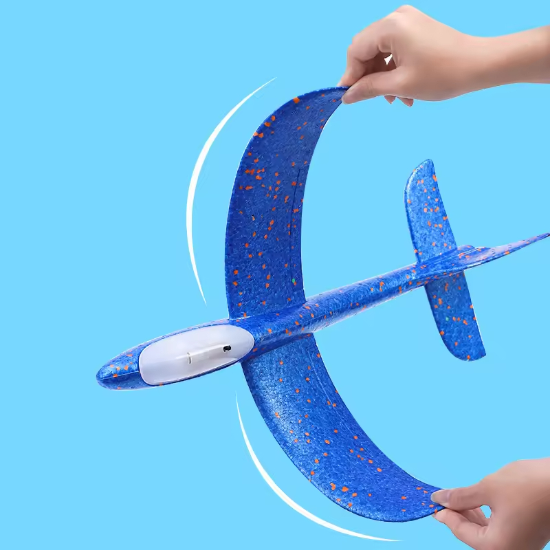 Wholesale LED Light Airplane Toys Flashing Luminous Glider Plane Throwing Foam Plane Can Fly at Night for Kids As the Best Gift
