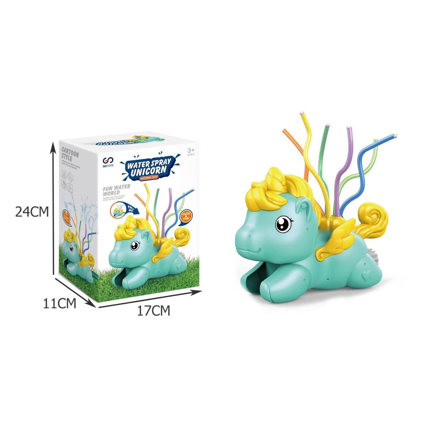 Outdoor Inflatable Water Sprinkler Toy for Kids Backyard or Home Use PE Material