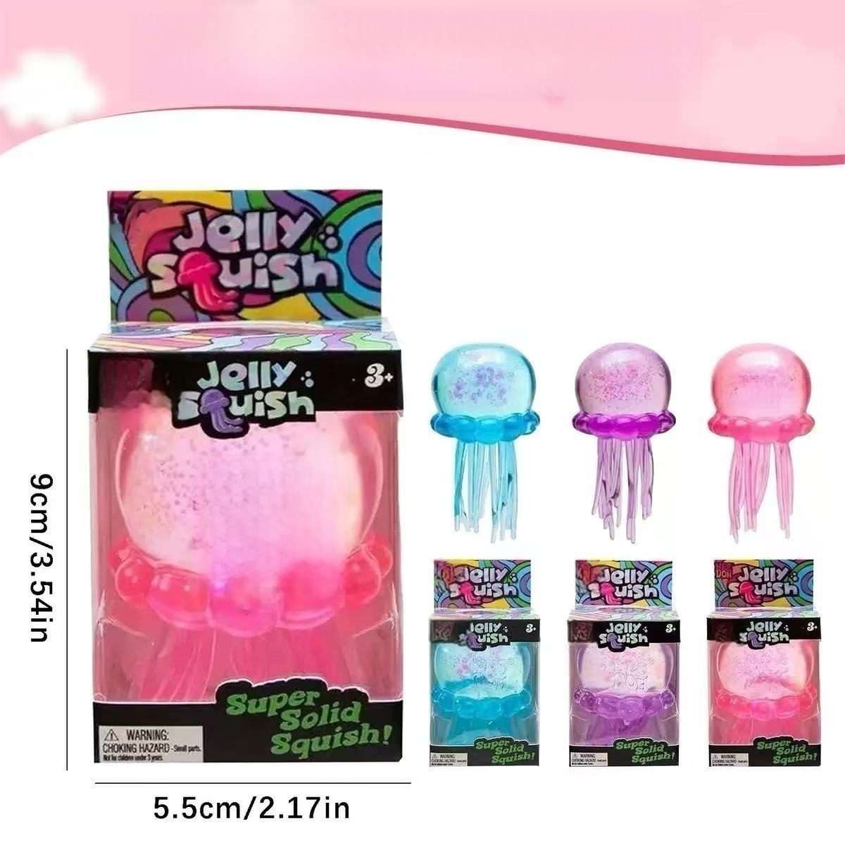 Yor Beach Water Play Jellyfish Jelly Squish Parent-child Interactive Stress Relief Anxiety Relief TPR Material Venting Pinch