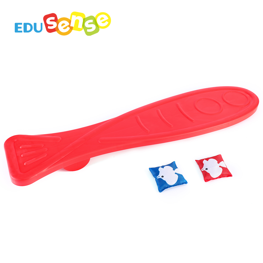 Backyard Camping Activity Game Hand-eye Coordination Lever Principle Portable Outdoor Balance Game Bean Bags Jump Board Toys