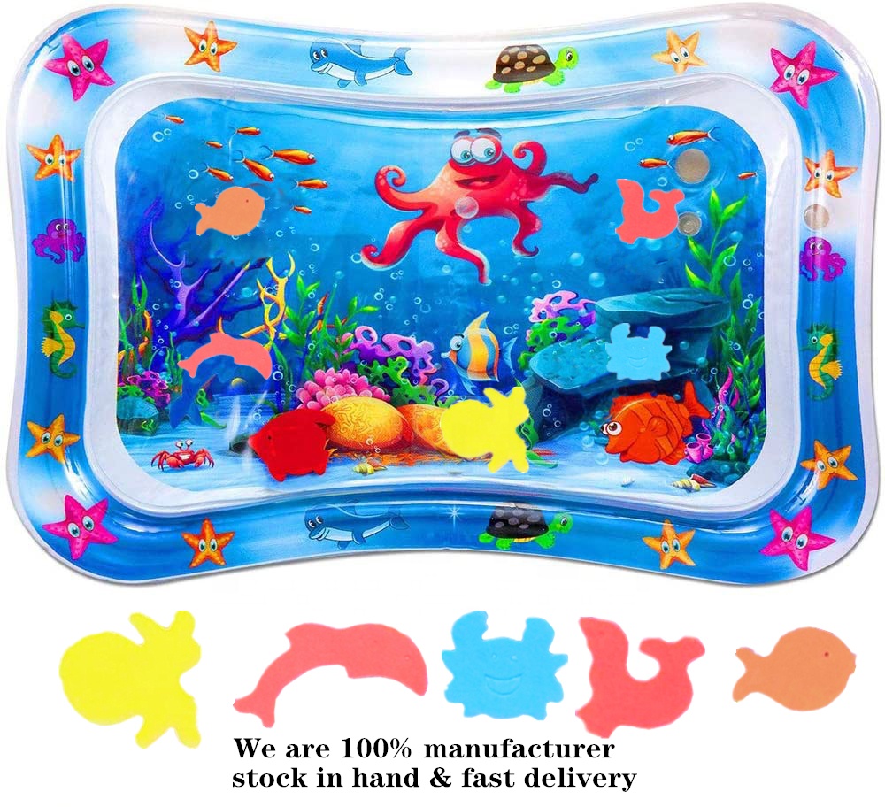 Baby Water Mat 0-3 Years Old Baby Kids Water Play Mat Infants &amp; Toddlers Inflatable Baby Tummy Time Premium Play Water Mat