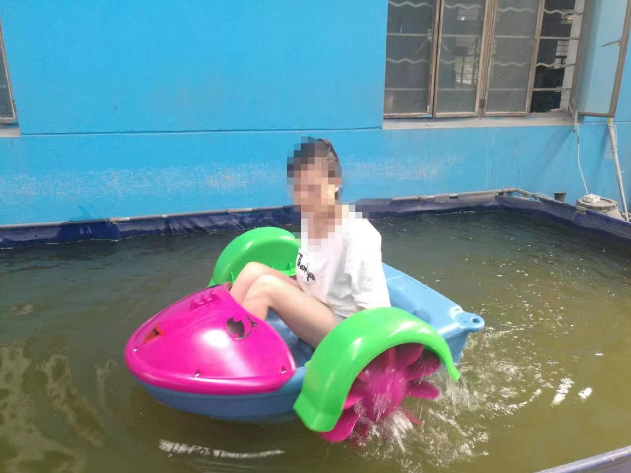 Kid Naughty Castle Inflatable Pool Hand Paddle Boat with Small and Large Size with Beautiful Colors for Kids Play Indoor Outdoor