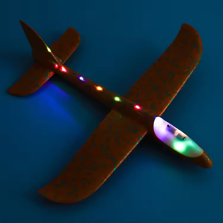 Wholesale LED Light Airplane Toys Flashing Luminous Glider Plane Throwing Foam Plane Can Fly at Night for Kids As the Best Gift