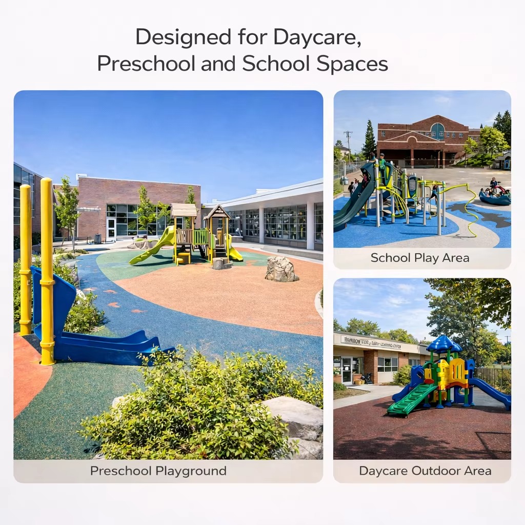 Small Kids Plastic Slide Combination Outdoor Playground Equipment with Climbing Steps for Kindergarten &amp; Backyard