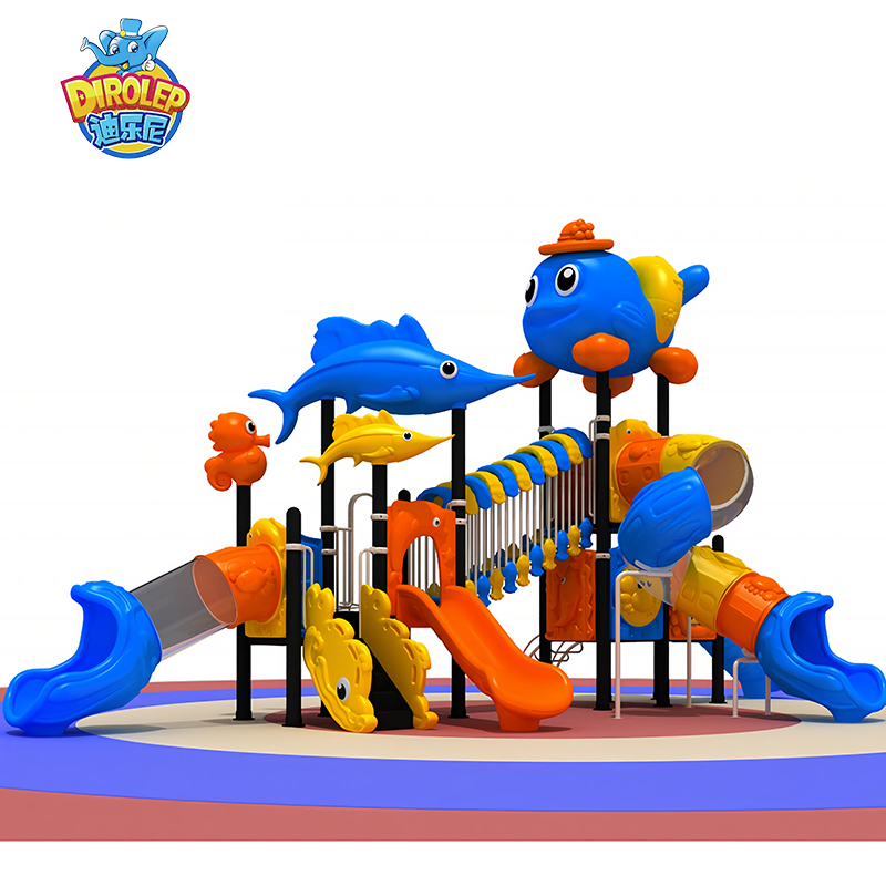 Best Selling Outdoor Playground Slide for Kids Plastic Play Equipment for Children's Backyard Play