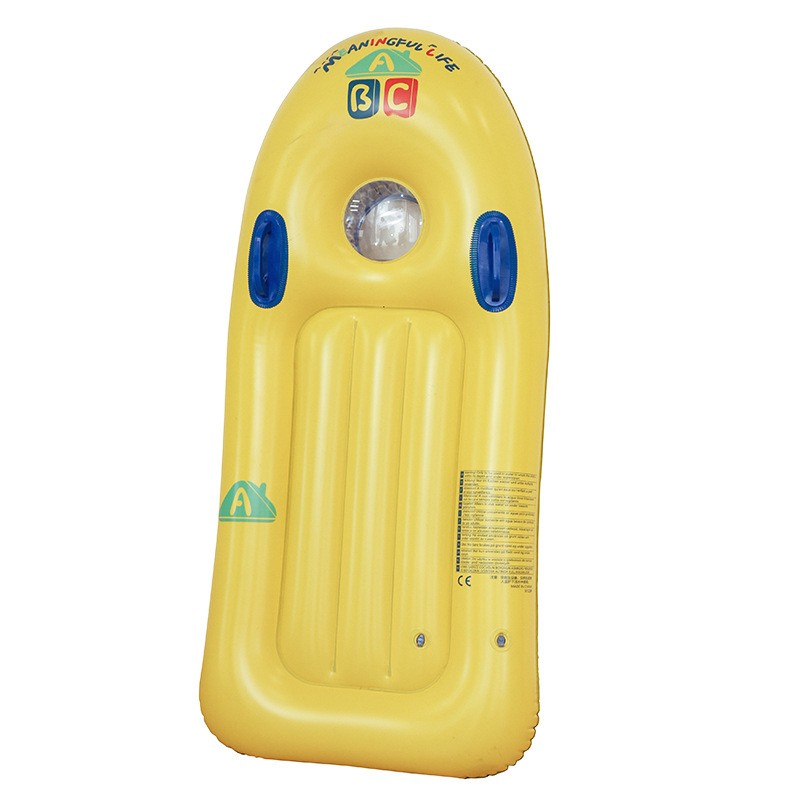 Baby Water Playing Swimming Toy Double Air Chamber Children's Surfboard Floating Drainage Inflatable Boogie Boards for Beach