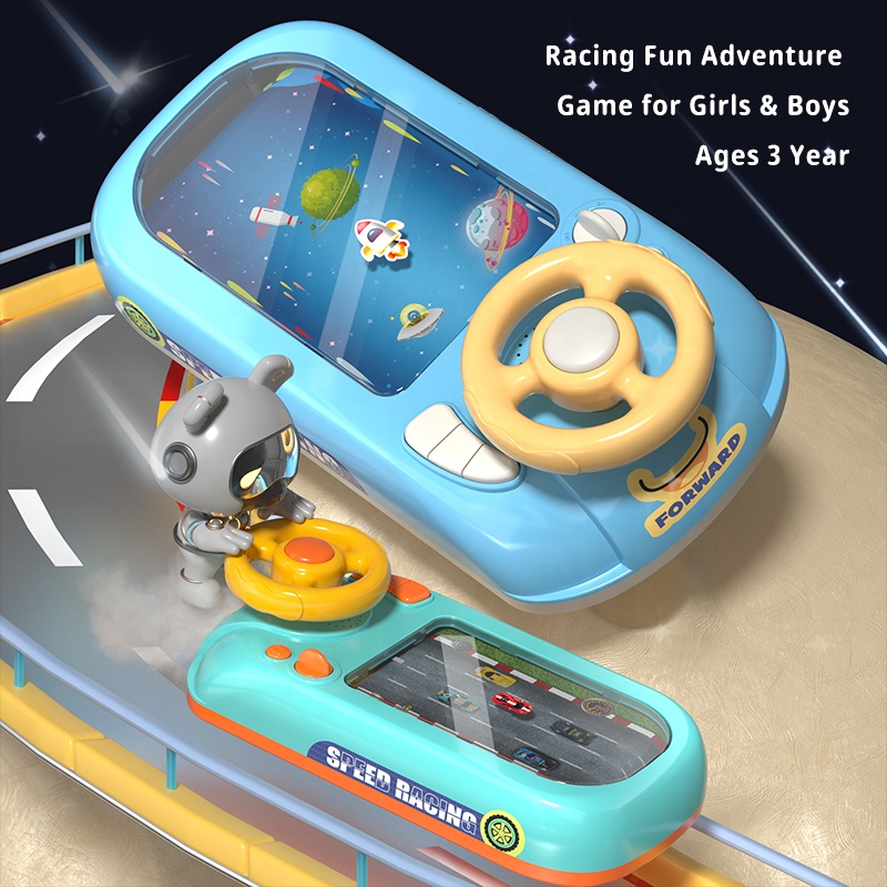 Children's Electric Vehicle Simulation Adventure Game Machine 5 to 7 Years Plastic Steering Wheel Toy