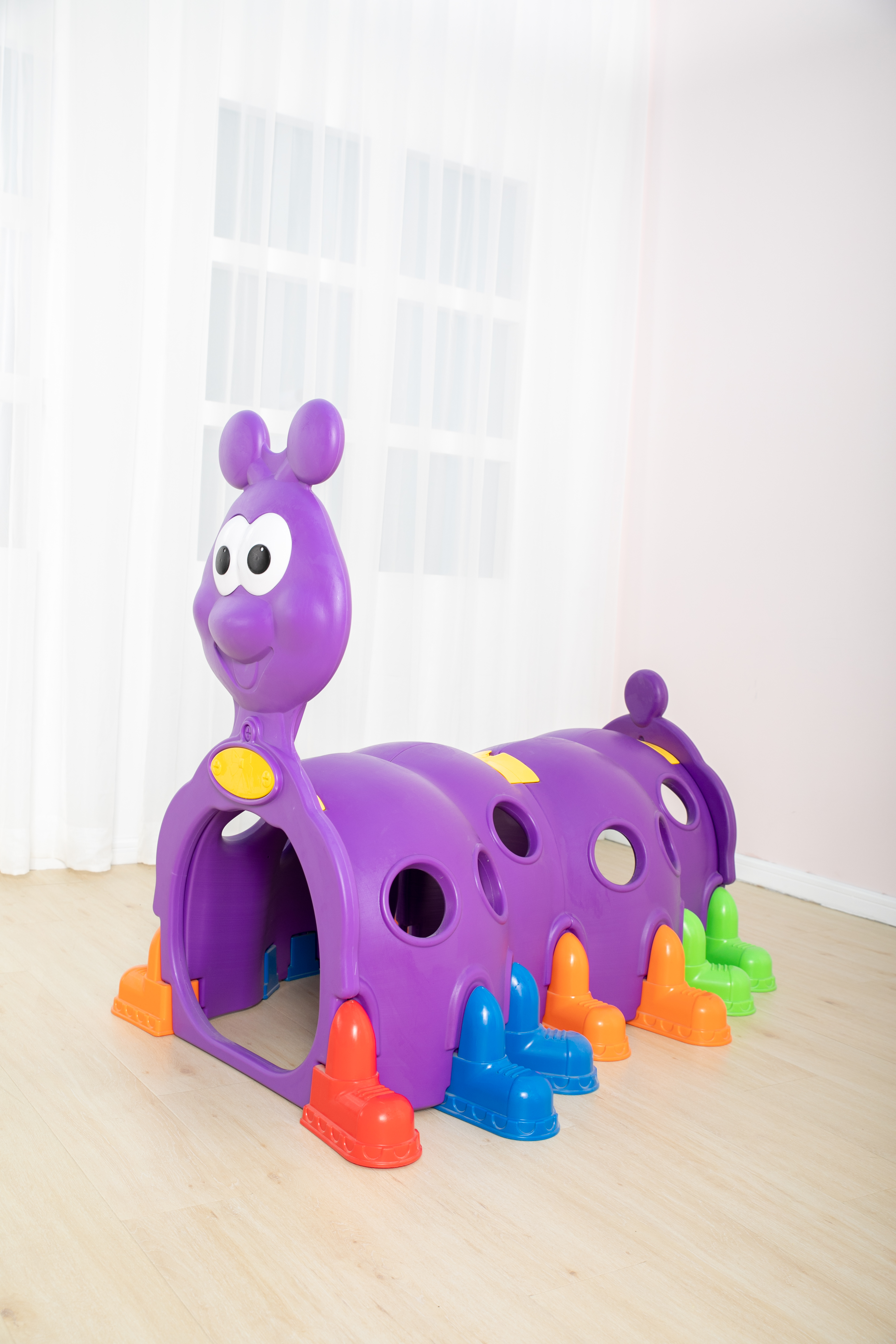 Kindergarten Children Indoor Plastic Toys Caterpillars Crawling Tunnel Garden Playground Toys Games Kids Tunnel Toys for Sale