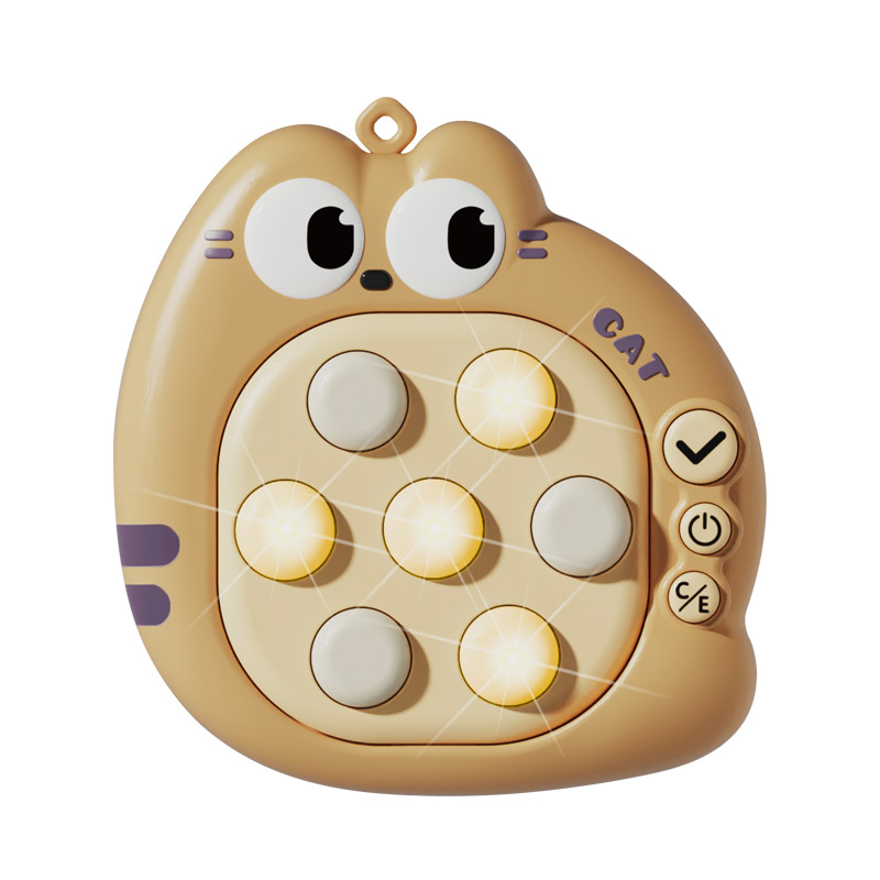 Customized Cat Handheld Game Console Quick Push Game Sensory Fidget Toy for Kid Stress Relief Toys Electronic Pop It Game