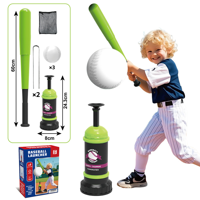 Automatic Baseball Launcher for Children, Indoor &amp; Outdoor Leisure Sports Toy, Family Play Baseball Set
