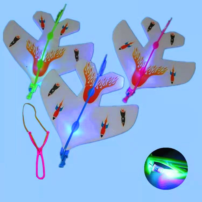 Slingshot Flying Toys with Led Light for Kids, Summer Outdoor Game