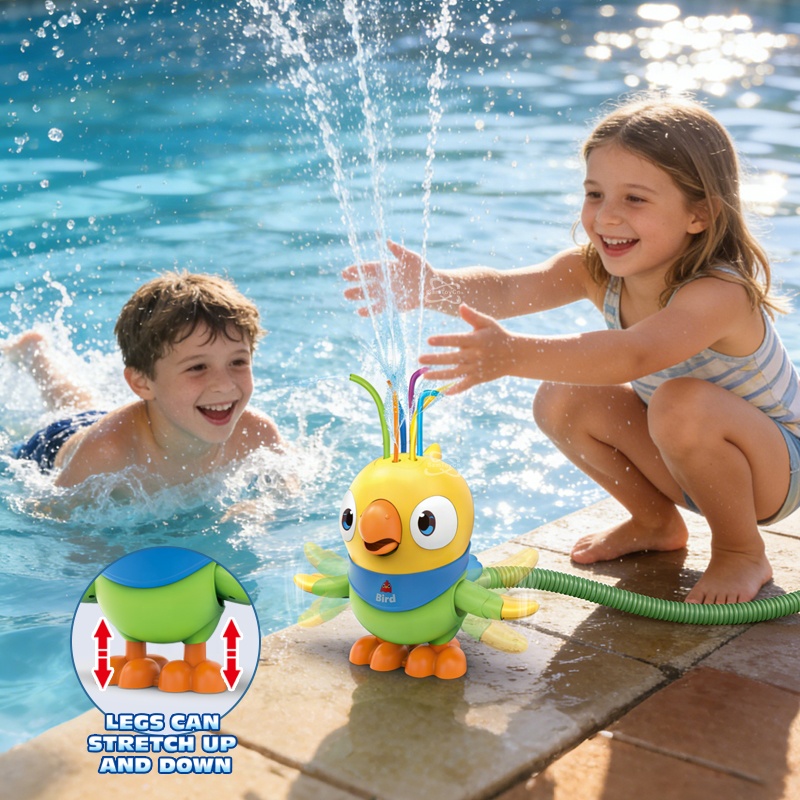 Samtoycn Kids Water Sprinkler Toy Outdoor Play Summer Outside Backyard Lawn Games Garden Hose Splashing Fun Spray Water Activity