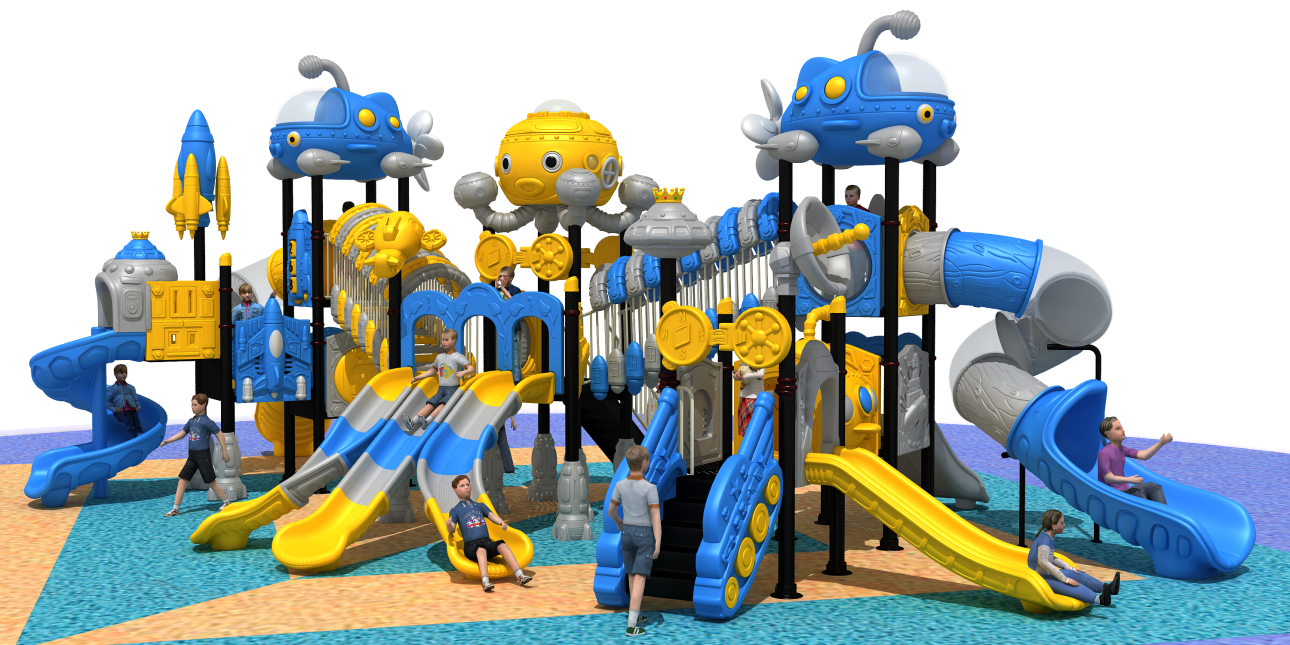 Swashbuckling Adventure Pirate Play Structure Multi-Level Educational Outdoor Play Equipment for Amusement Parks &amp; Schools