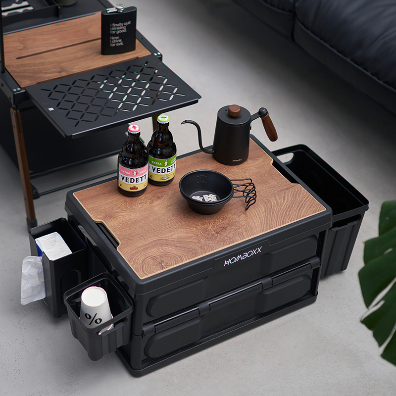 OEM&amp;ODM Large Capacity Classified Design Multifunction Outdoor Storage Box Easy To Assemble PP Rectangle Camping Storage Box