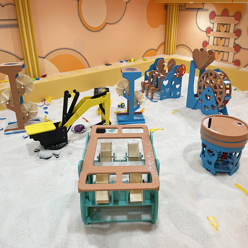 Kids Playground Indoor Sand Pit Toys with Grain Sand Pit Toys Indoor Play Soft Game Equipment Fun Fair Rides Theme Park