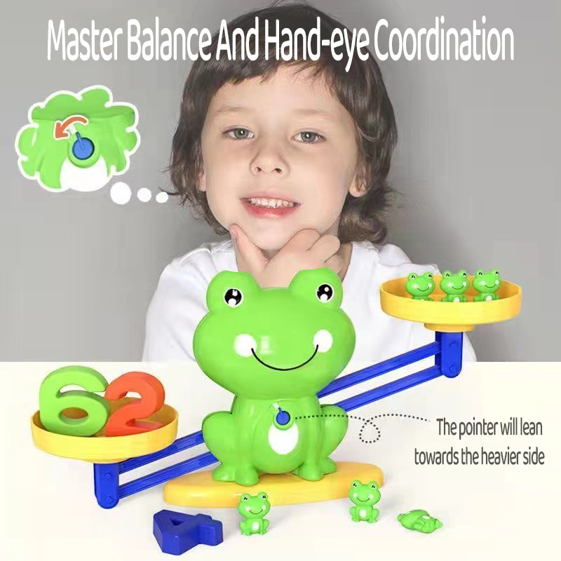 Customized Child Interactive Digital Frog Balance Toy Early Education Educational Toy Cognitive Logical Thinking Training Toy