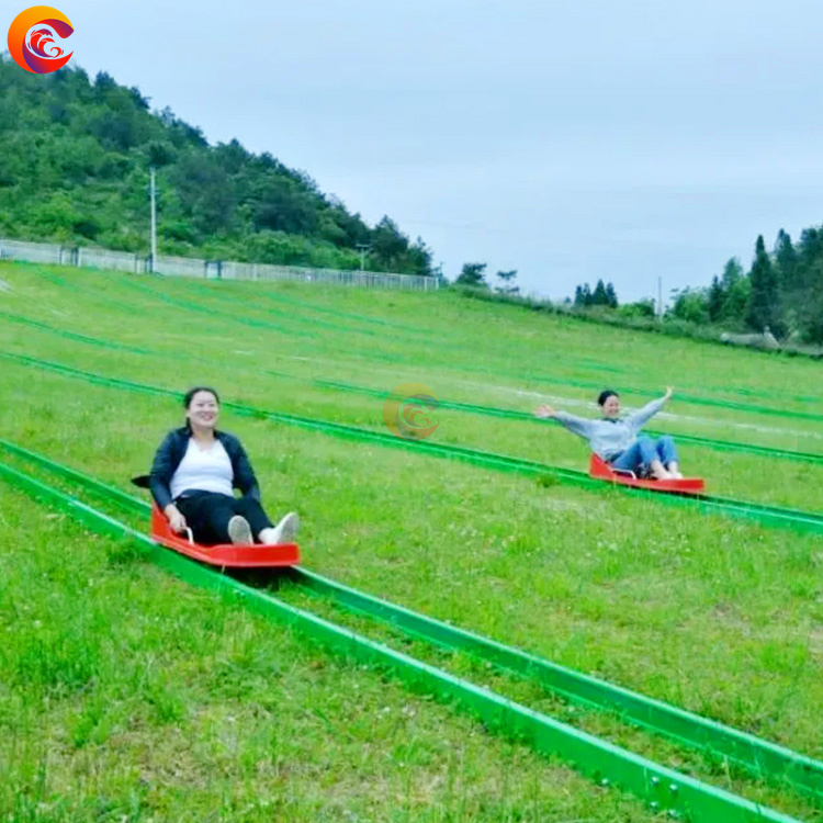 Scenic Outdoor Lawn Track Grass Skiing Amusement Park Speed Grass Flying Grass Hillside Grassland Sliding Ride On Cars