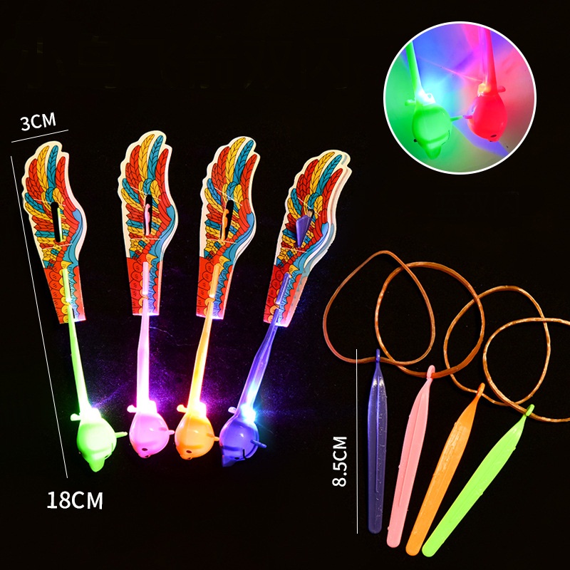 Slingshot Flying Toys with Led Light for Kids, Summer Outdoor Game