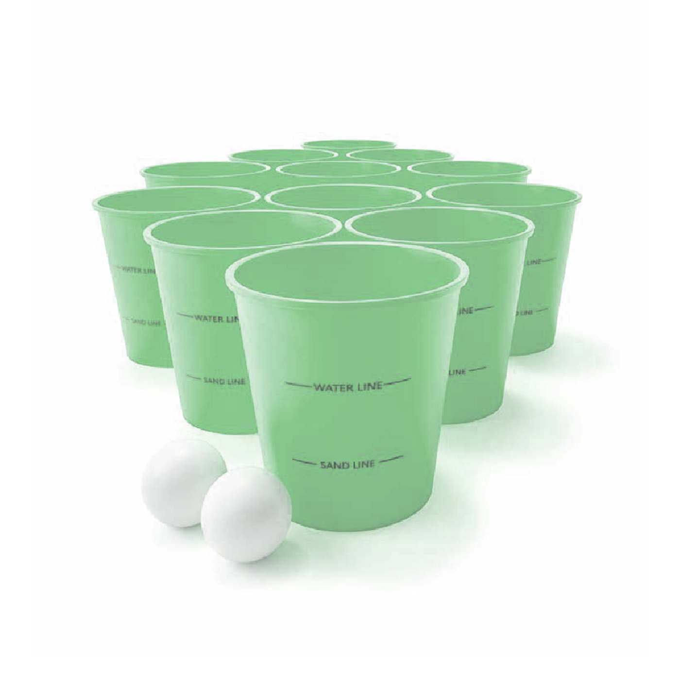 Outdoor Giant Bucket Ball Set, Beach Pool Backyard Wedding Camping Lawn Game for Adults &amp; Kids
