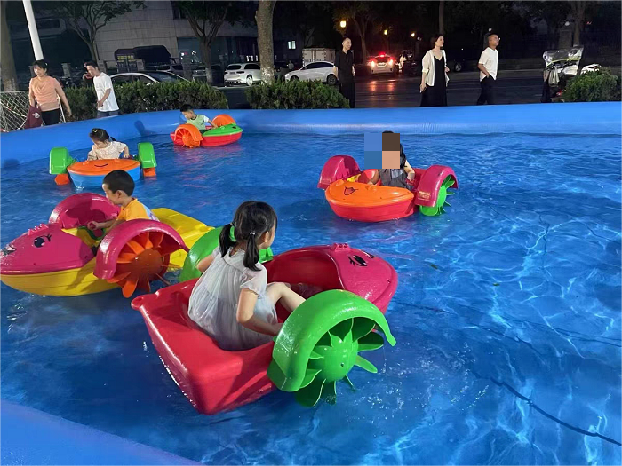 Kid Naughty Castle Inflatable Pool Hand Paddle Boat with Small and Large Size with Beautiful Colors for Kids Play Indoor Outdoor