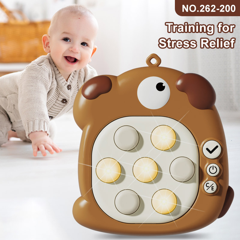 Customized Cat Handheld Game Console Quick Push Game Sensory Fidget Toy for Kid Stress Relief Toys Electronic Pop It Game