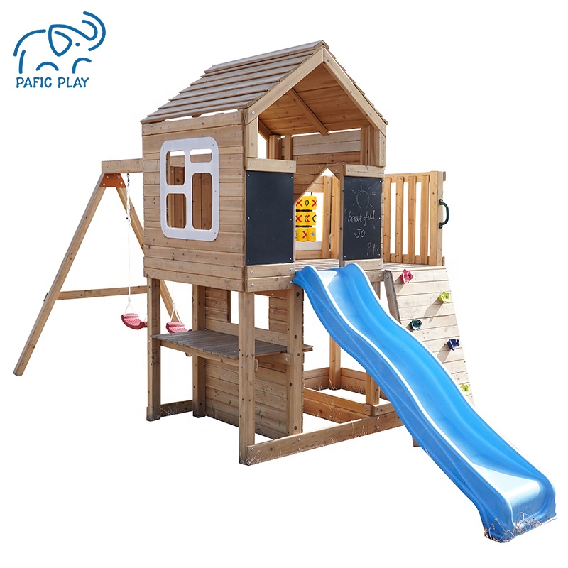 Children Toddler Backyard Home School Park Playground Commercial Wooden Play Slide Swing Set Kid Outdoor Playground