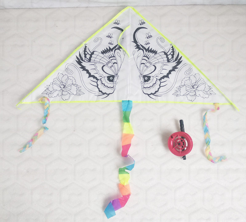 USA Market Children Outdoor Toy Flying Kite with butterfly Printing