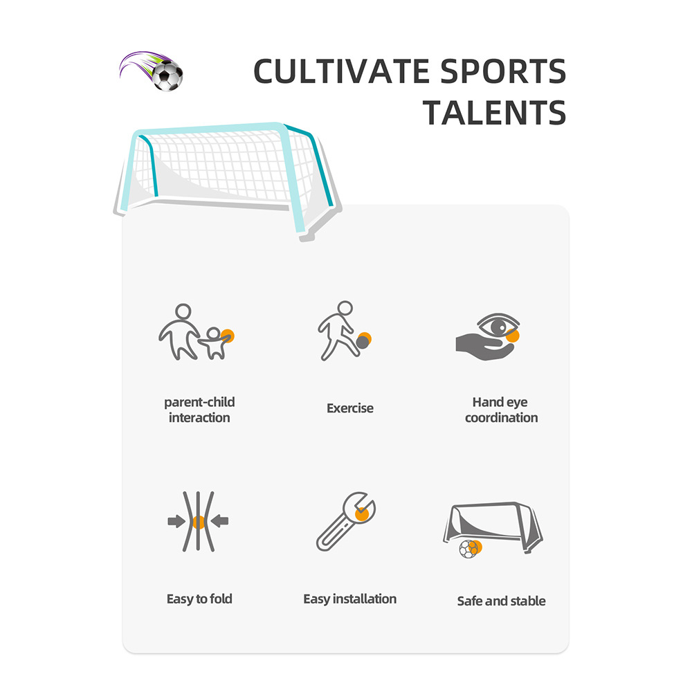 2-in-1 Outdoor/Indoor Sports Football Toy Elastic Rope Inflatable Soccer Training Games Set for Kids