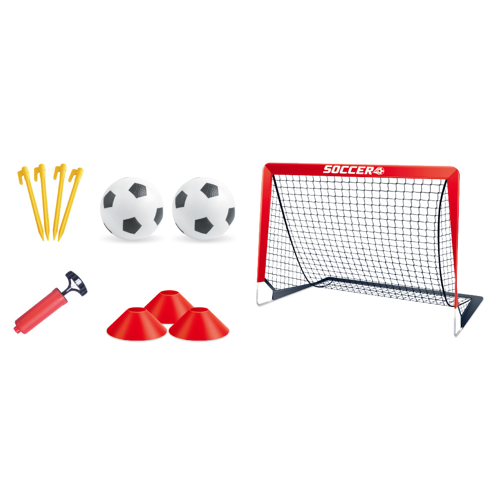 2-in-1 Outdoor/Indoor Sports Football Toy Elastic Rope Inflatable Soccer Training Games Set for Kids