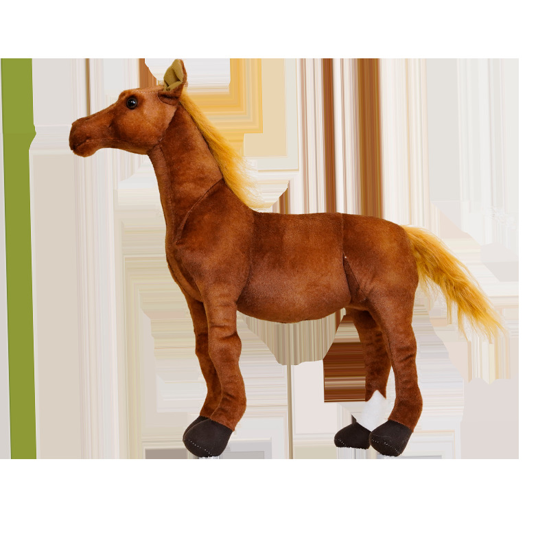 Simulation for Pony and Horse Plush Toy Sweat-Resistant Garden Model for Toy Swing Set for Foreign Trade Export