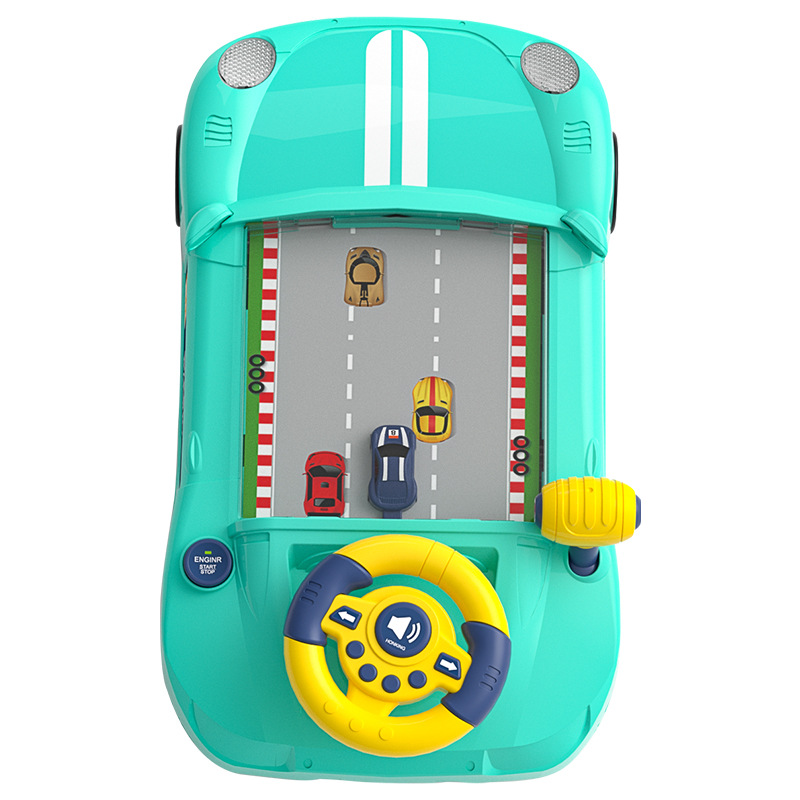 Children's Racing Game Simulation Steering Wheel Driving Obstacle Avoidance Adventure Puzzle Indoor Tabletop Game